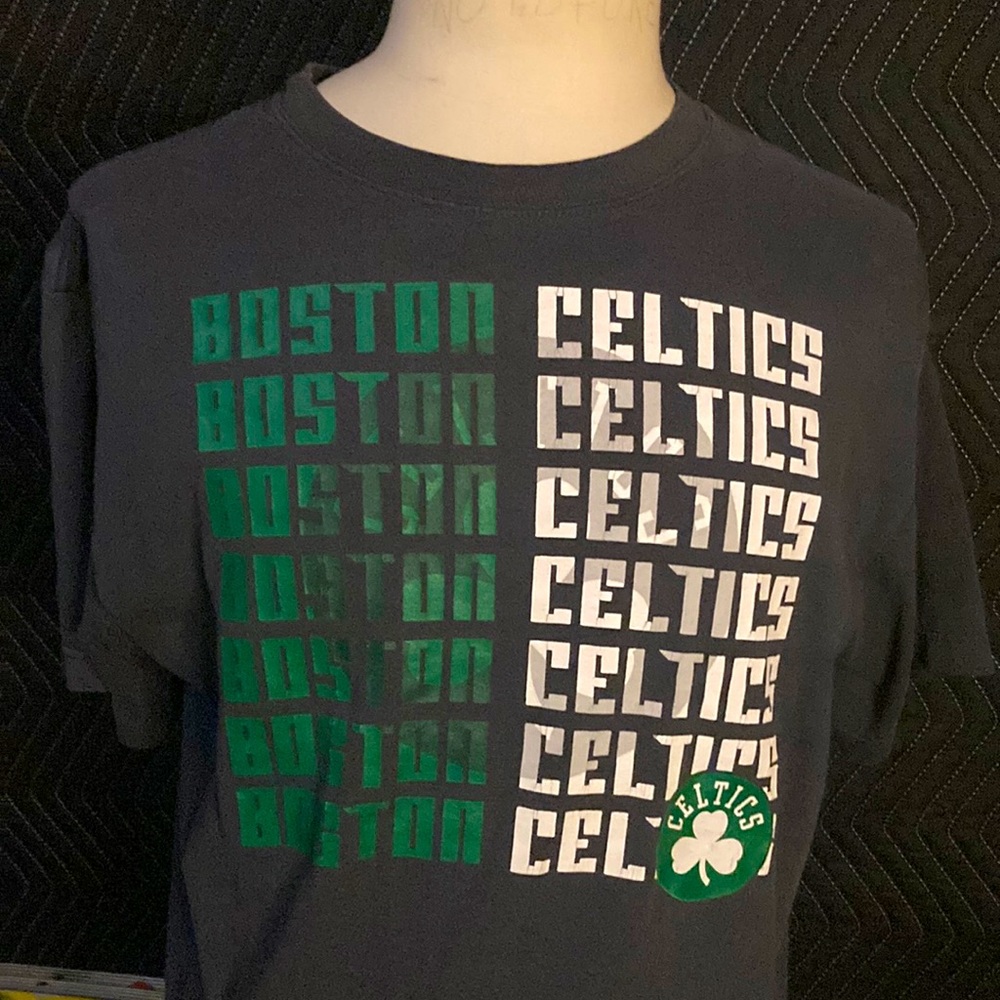 Vintage Boston Celtics, black T-shirt, sz L